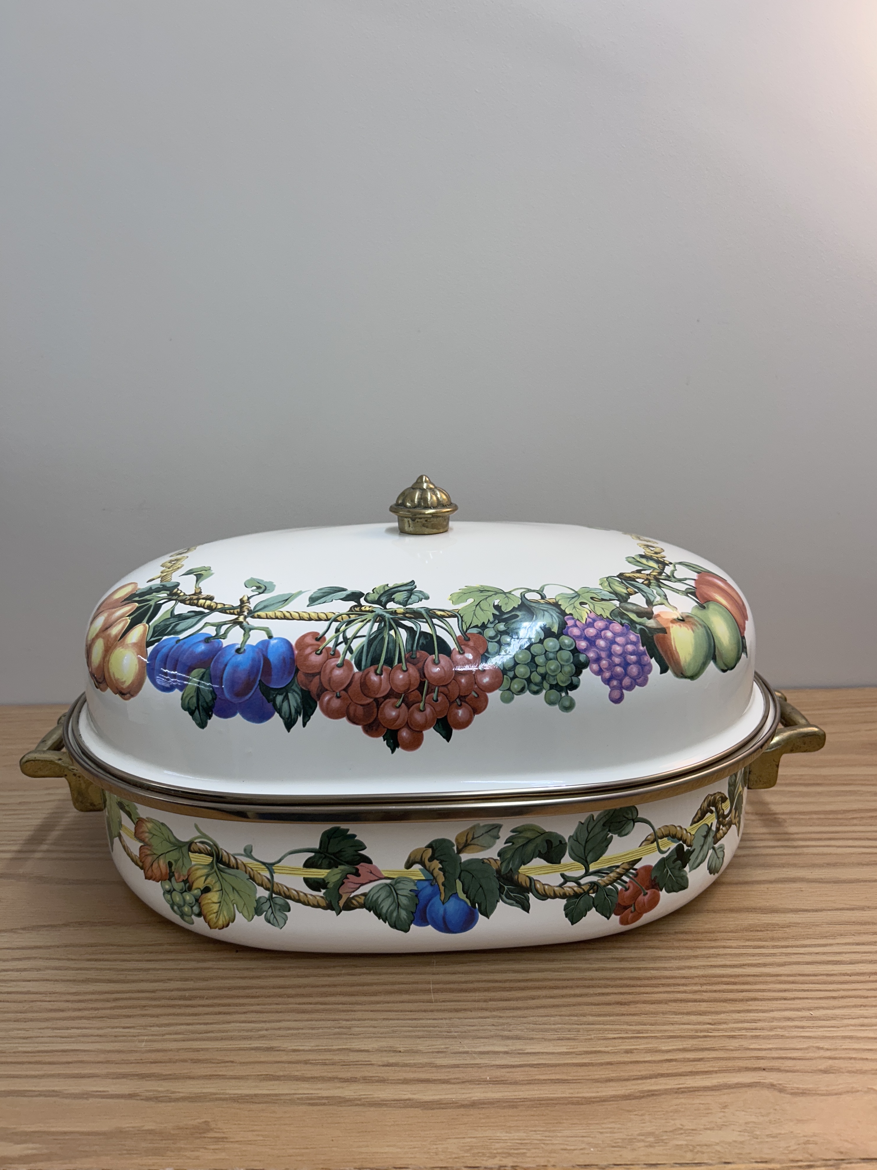 Vintage Kensington Gardens Turkey Roaster Porcelain