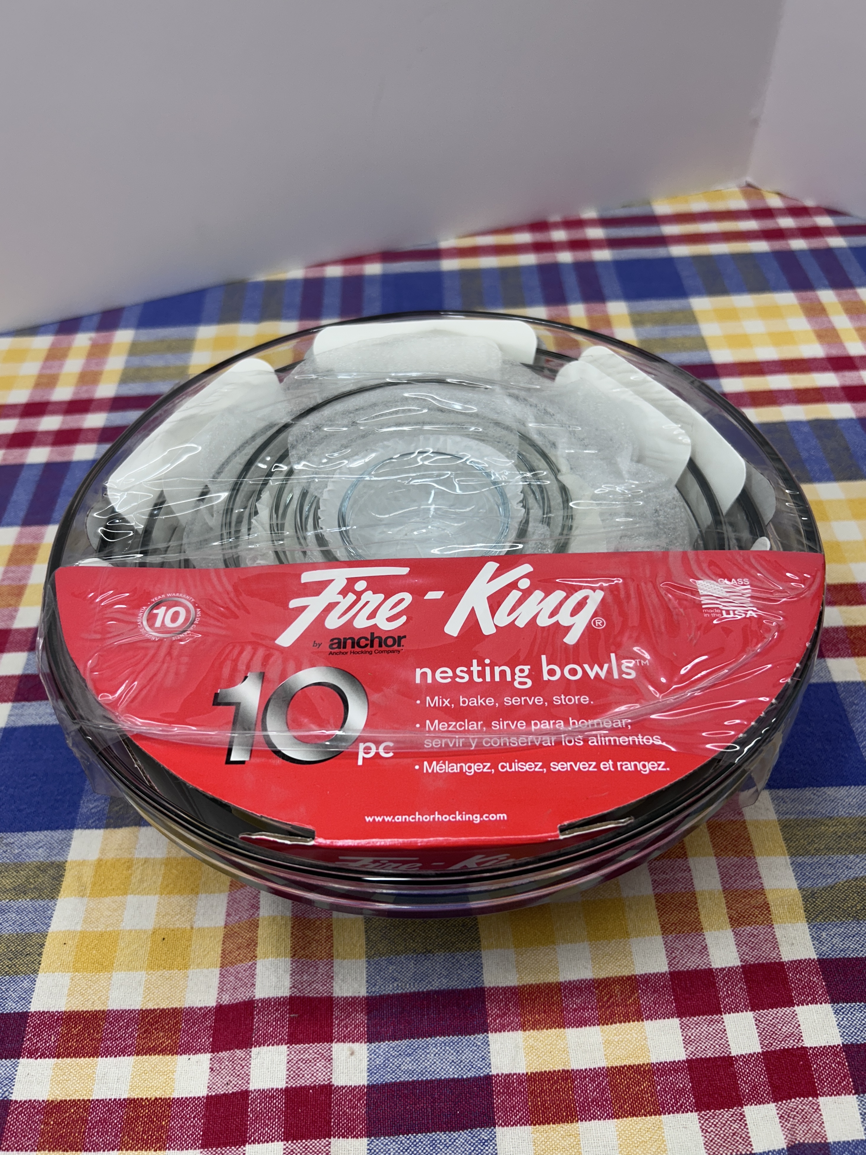 Fire King by Anchor Glass Mixing Bowls