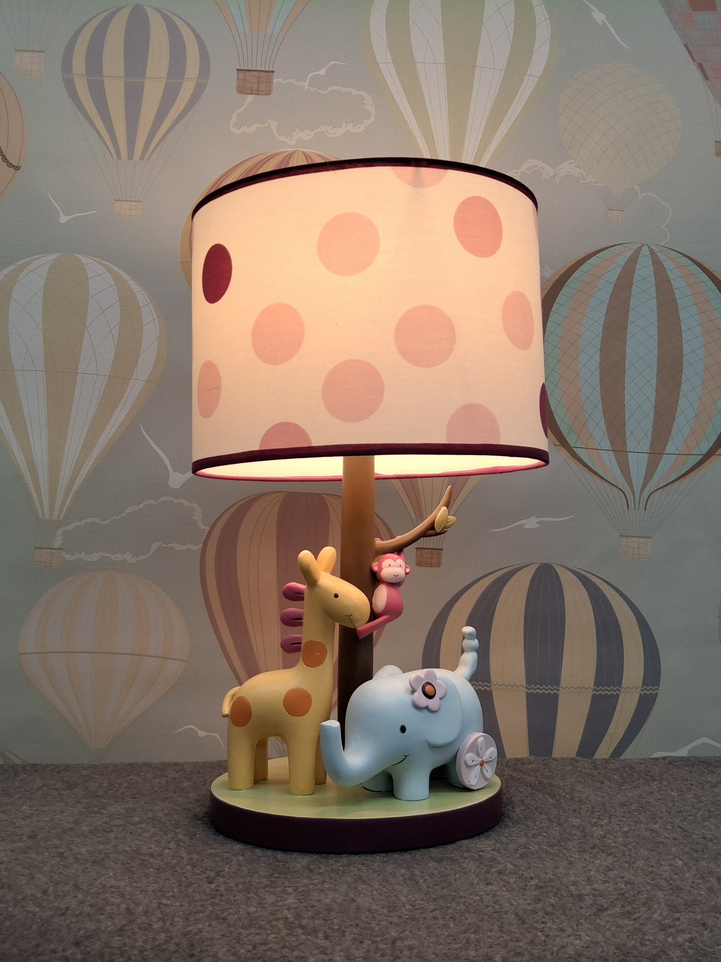 Lambs & Ivy Lollipop Jungle Lamp with Shade