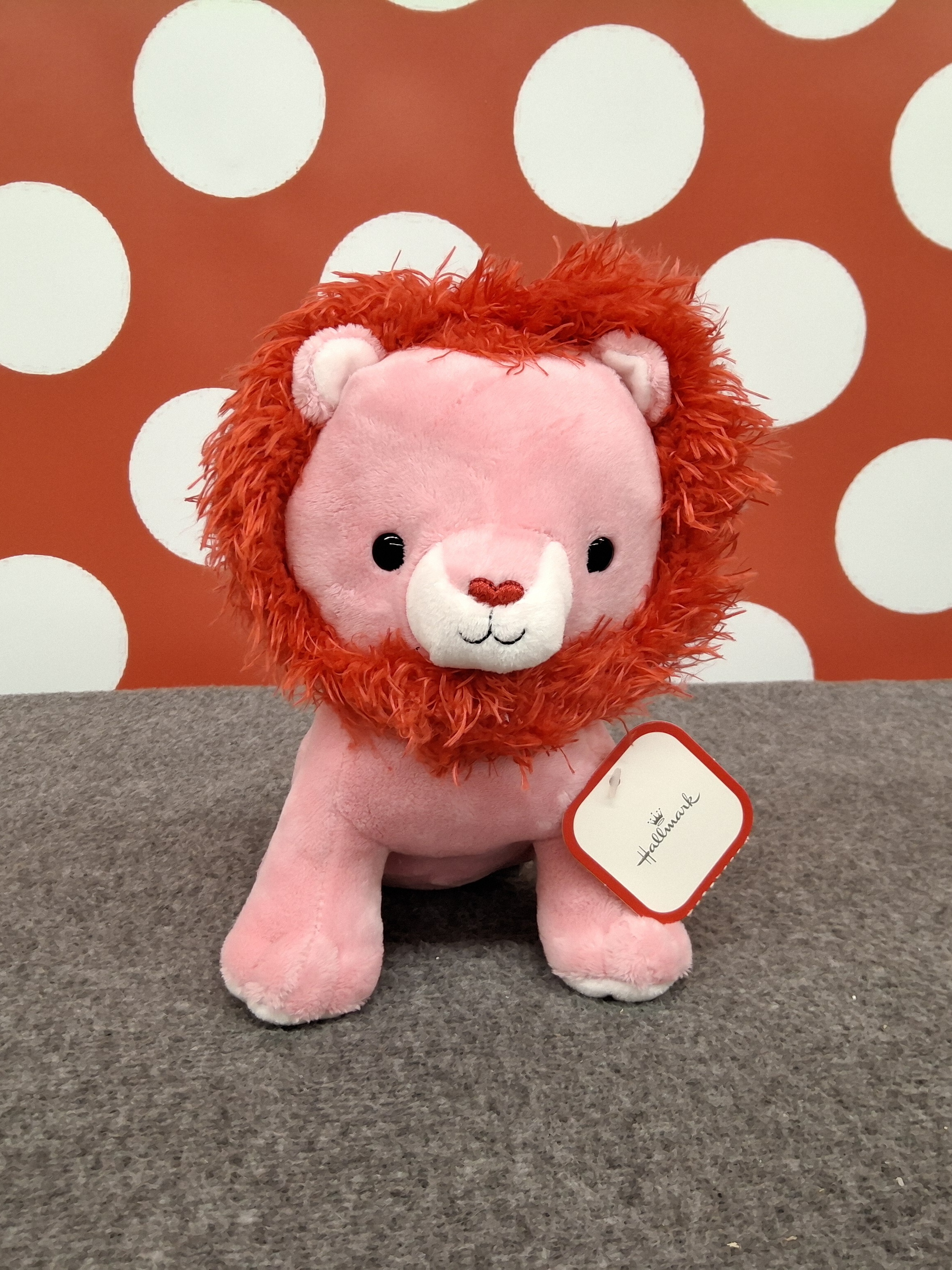 Hallmark Wild Thing Pink Lion Stuffed Animal