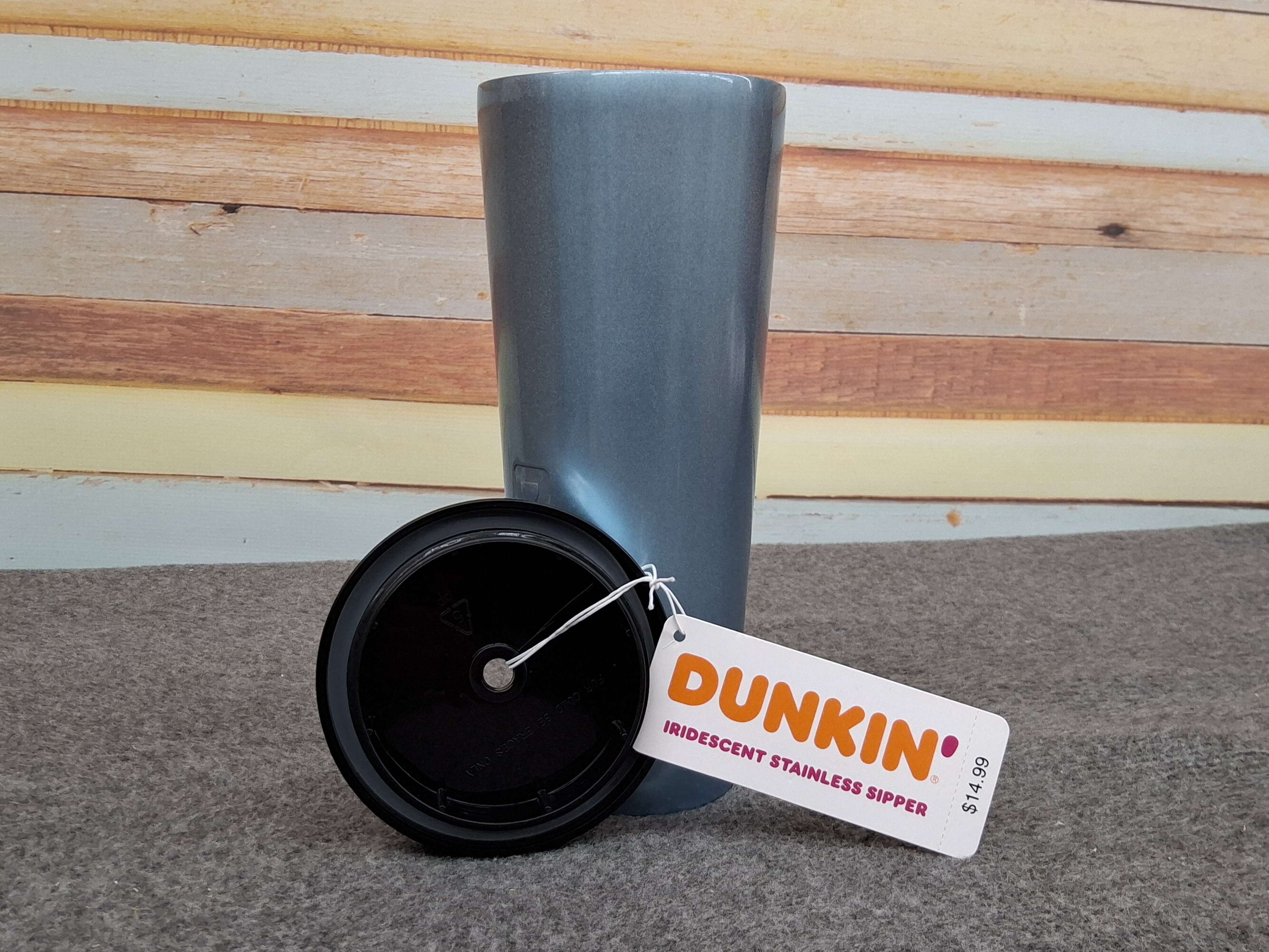 Dunkin’ Iridescent Stainless Steel Travel Tumbler – 24oz