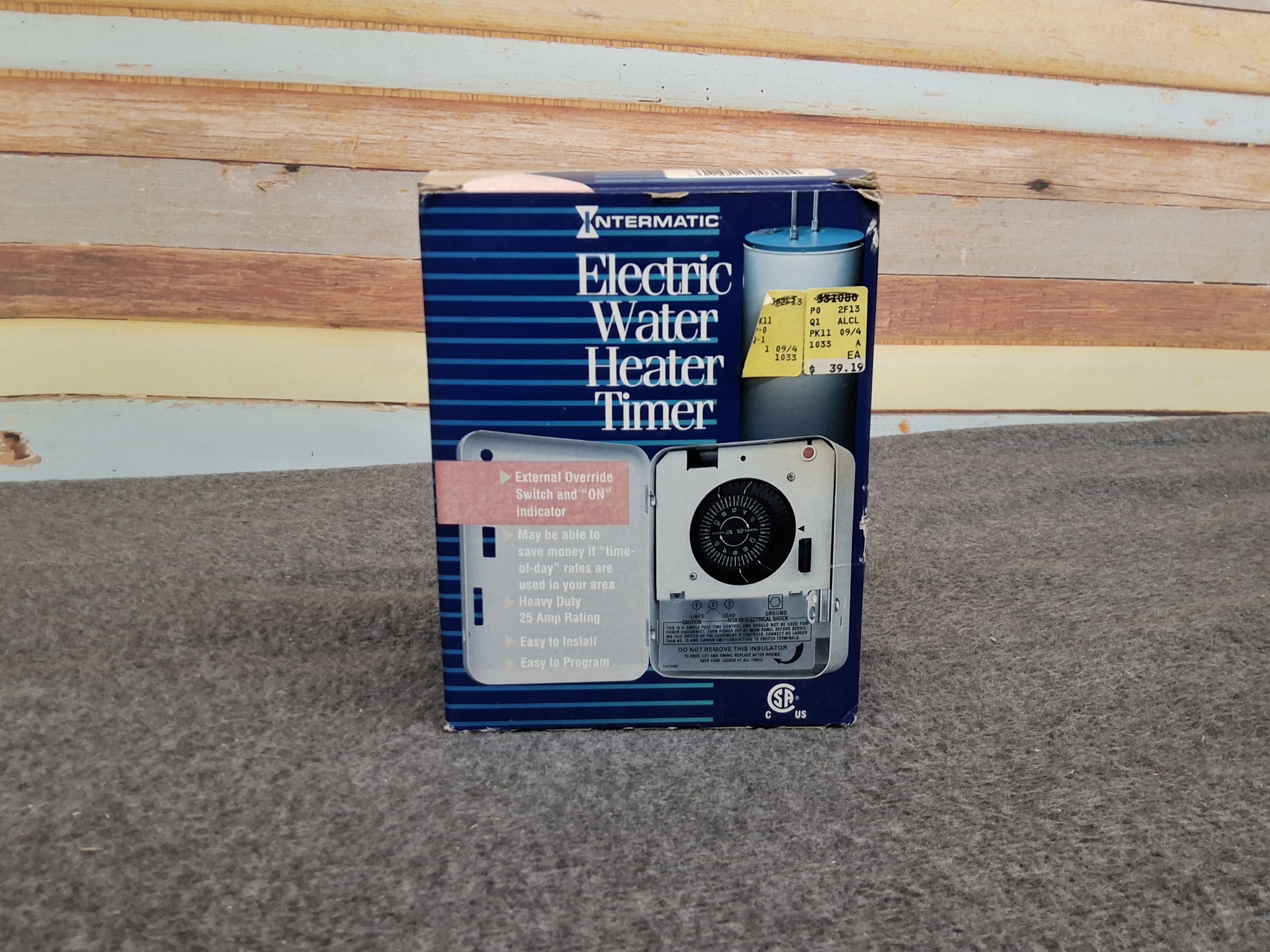 Intermatic Electric Water Heater Timer - Heavy Duty 25A