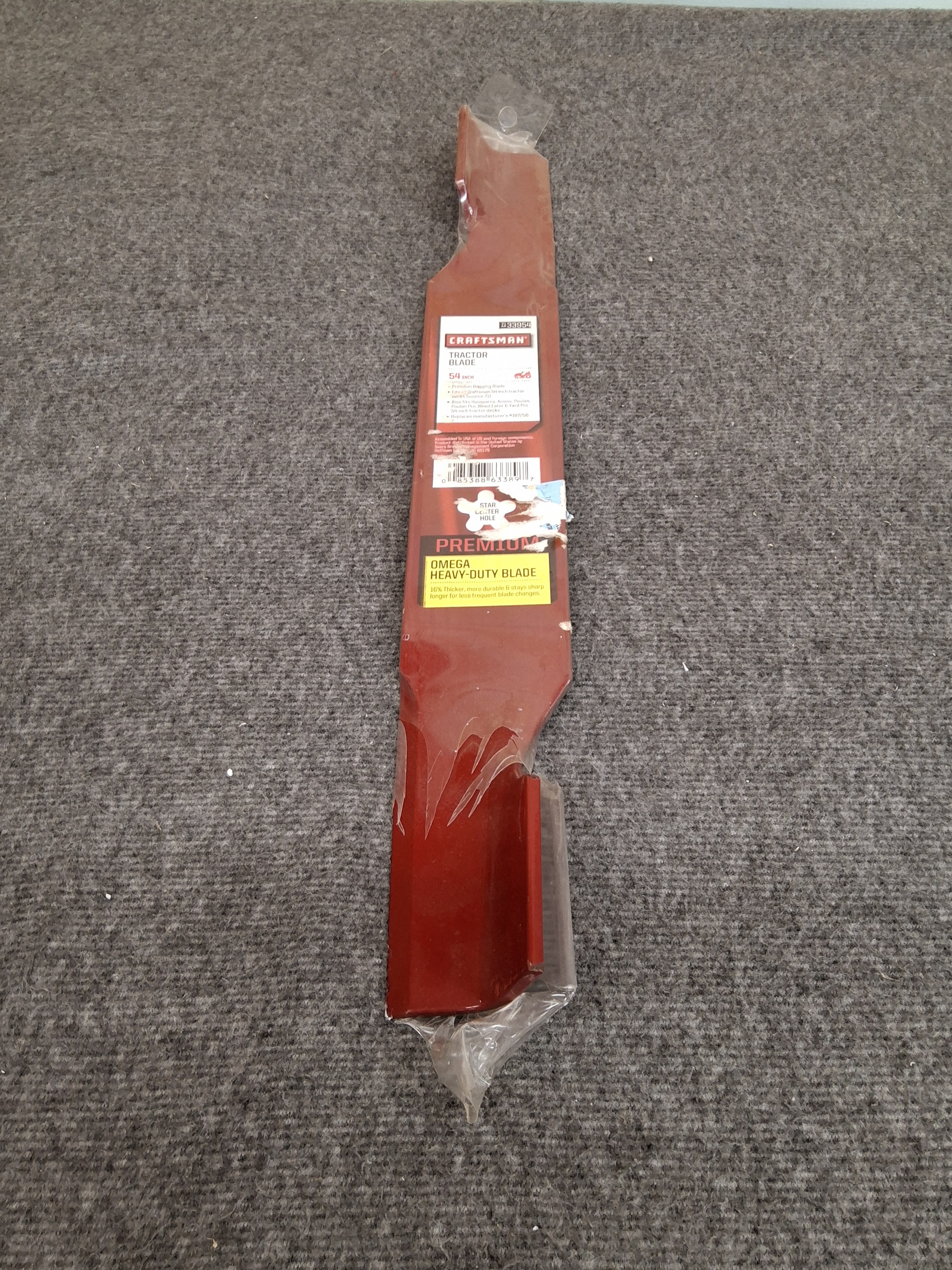 Craftsman 21" Premium Omega Heavy-Duty Tractor Blade – Part #CMXGZAM110138
