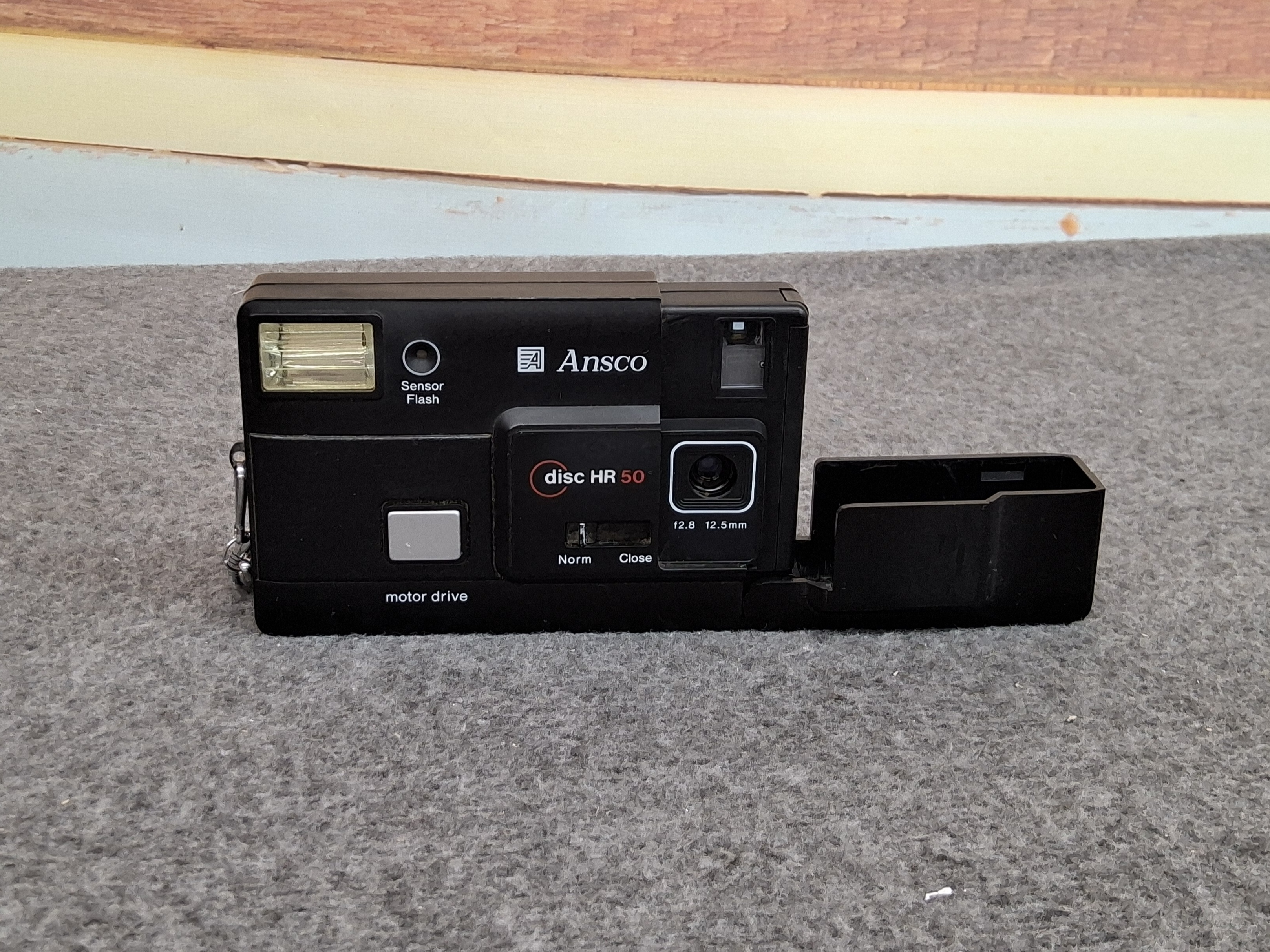Vintage Ansco Disc HR 50 Motor Drive Film Camera – Black