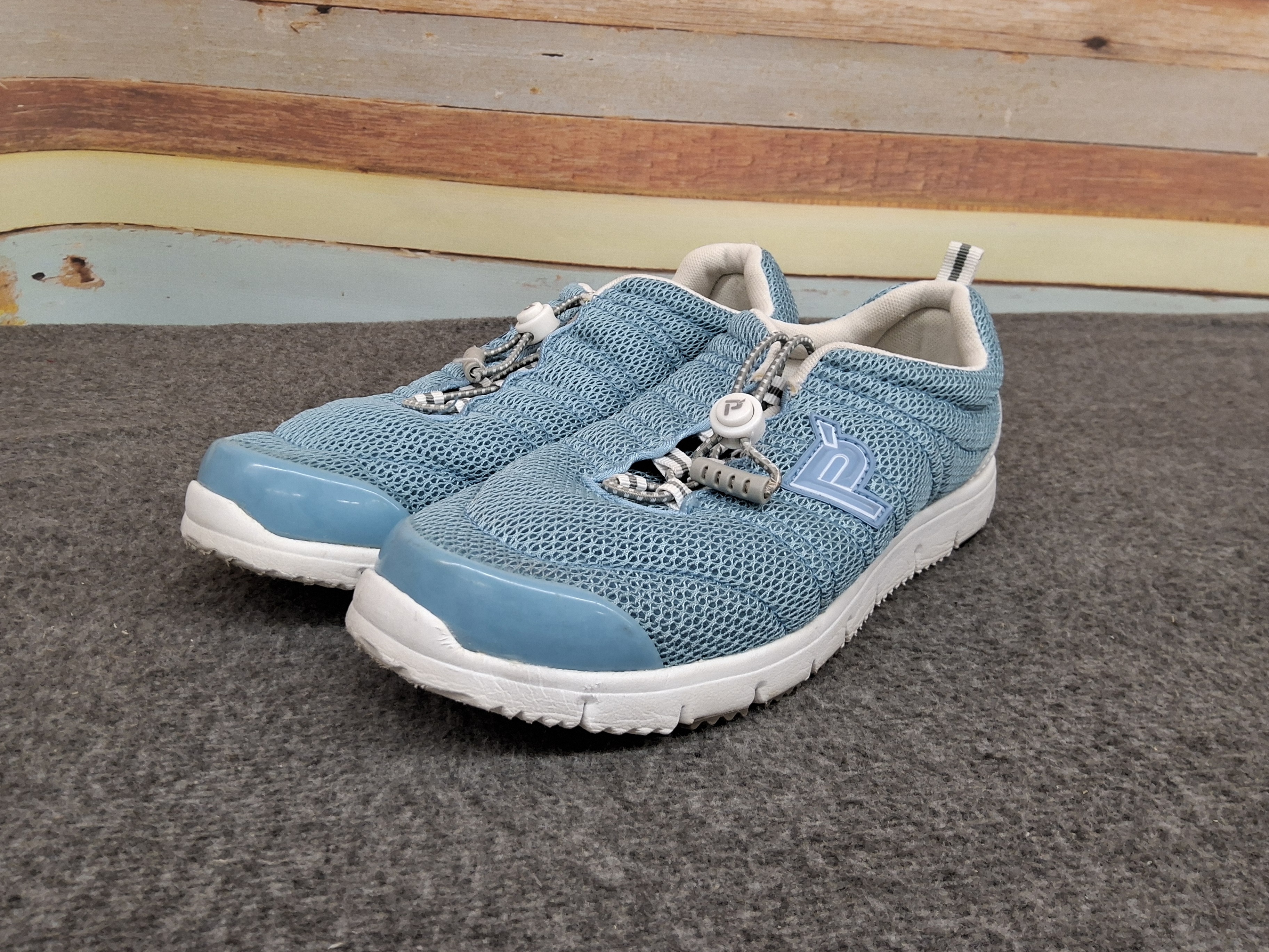 Propet Women’s 8W Blue Mesh Slip-On Comfort Walking Shoes