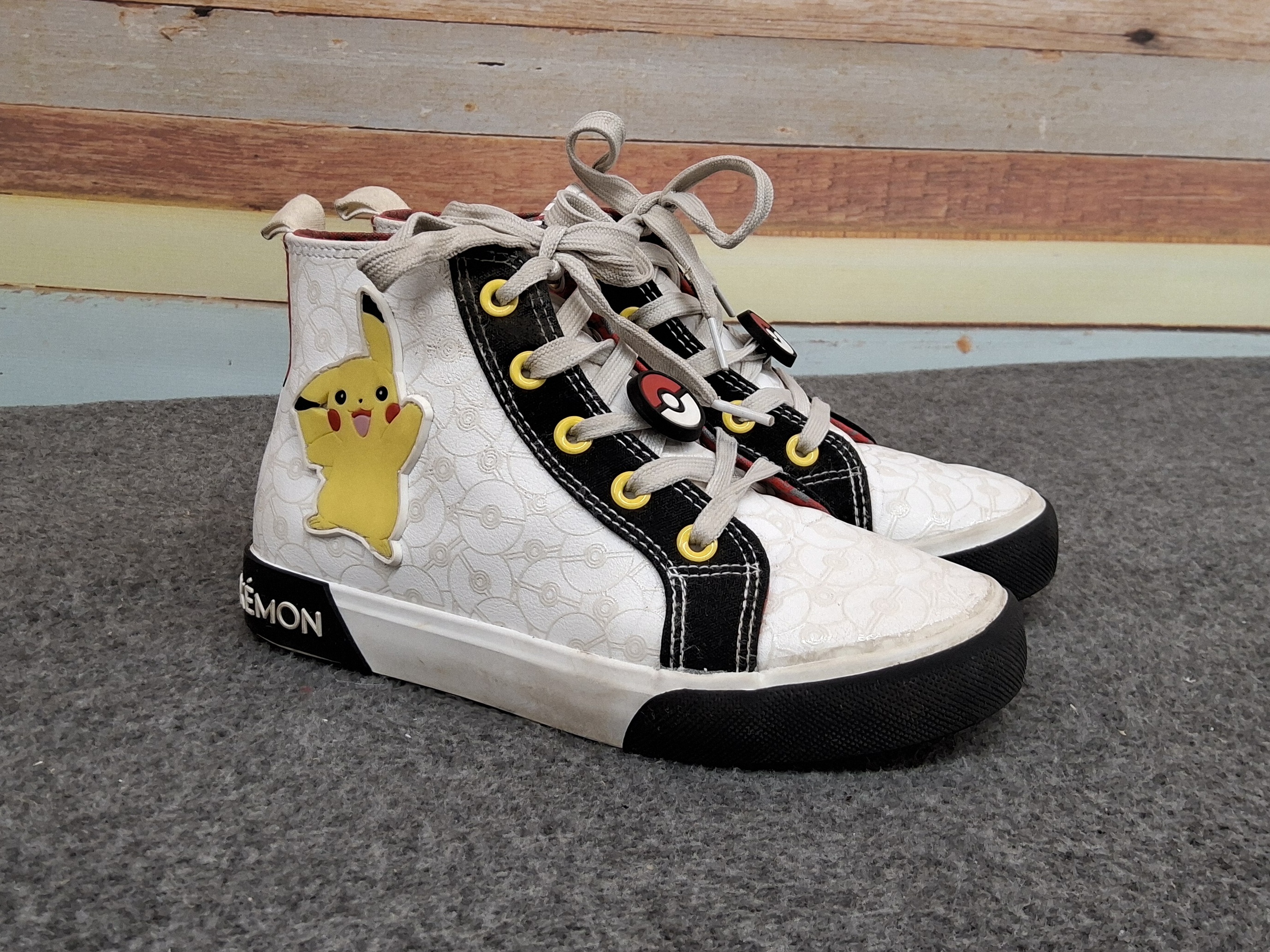 Pokémon Pikachu High Top Sneakers by Ground Up Kids Size 2