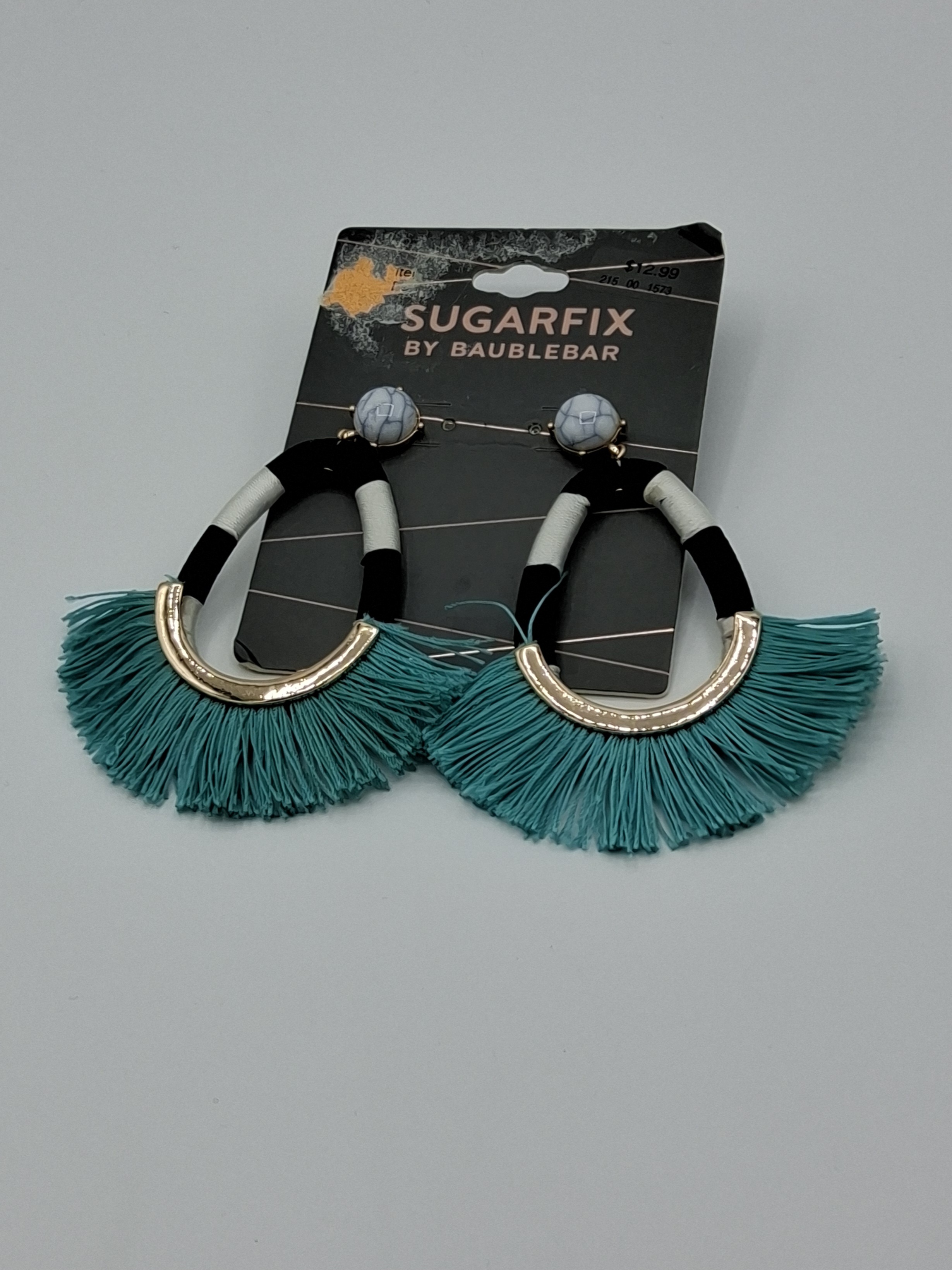 Sugarfix by BaubleBar Turquoise Fringe Statement Earrings
