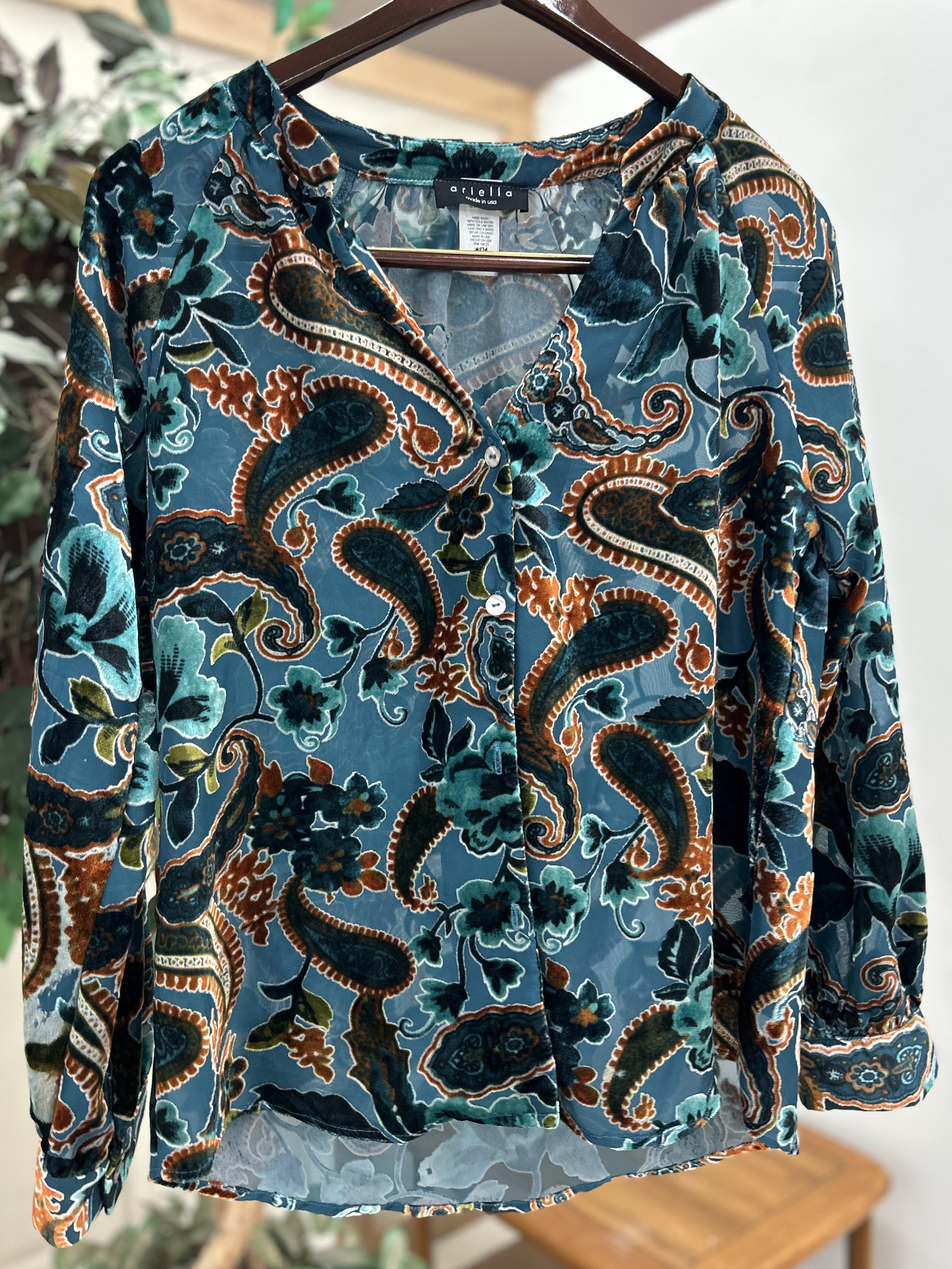 Ariella Brand blue blouse